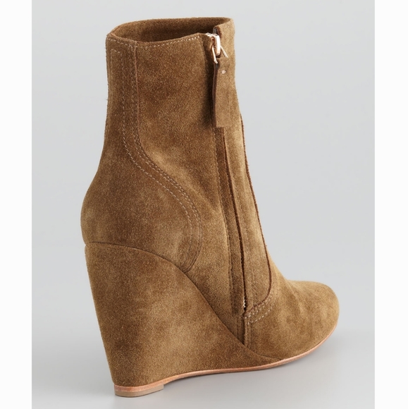 JOIE Oakley Suede Wedge Bootie in Olive, Size 41 - Picture 4 of 15